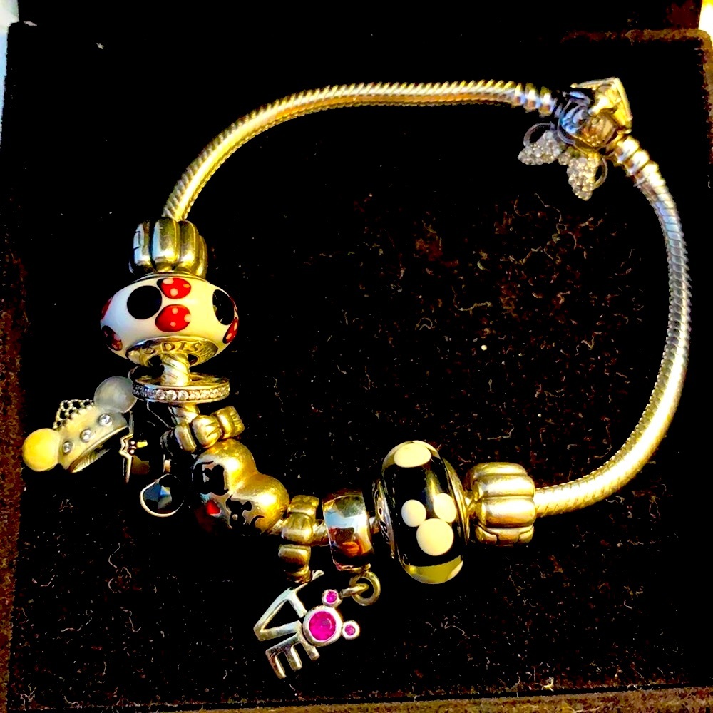 ❤️💋❤️ Pandora Disney Minnie & Mickey Mouse Bracelet❤️💋❤️